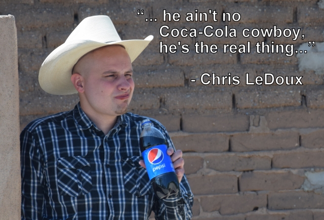 Real cowboys drink Pepsi!